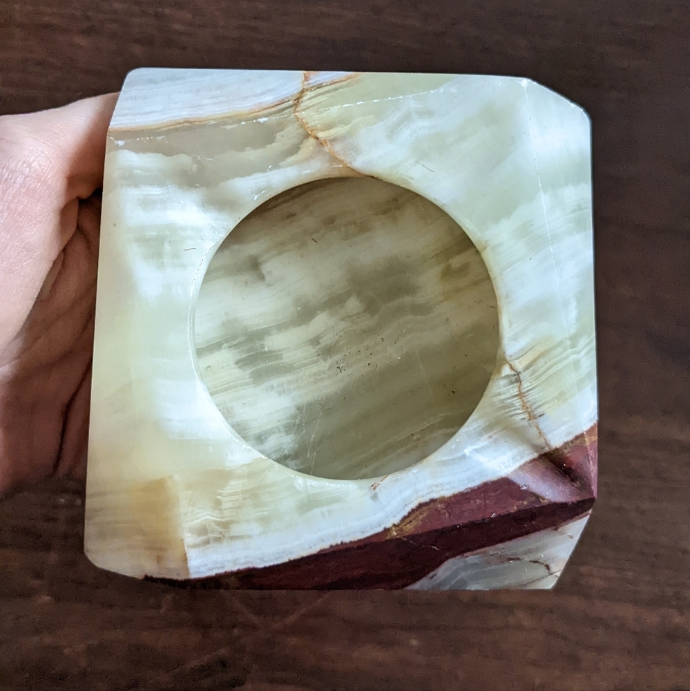 Vintage Onyx Dish Ashtray